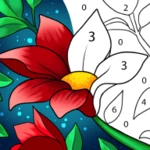 paint by number: free coloring book android application logo